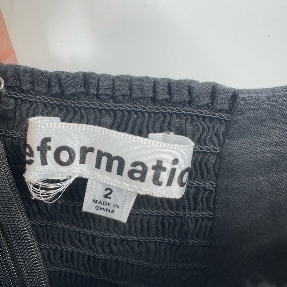 Reformation Dolan Dress - Maxi Black Size 2 B1602 - Picture 5 of 9